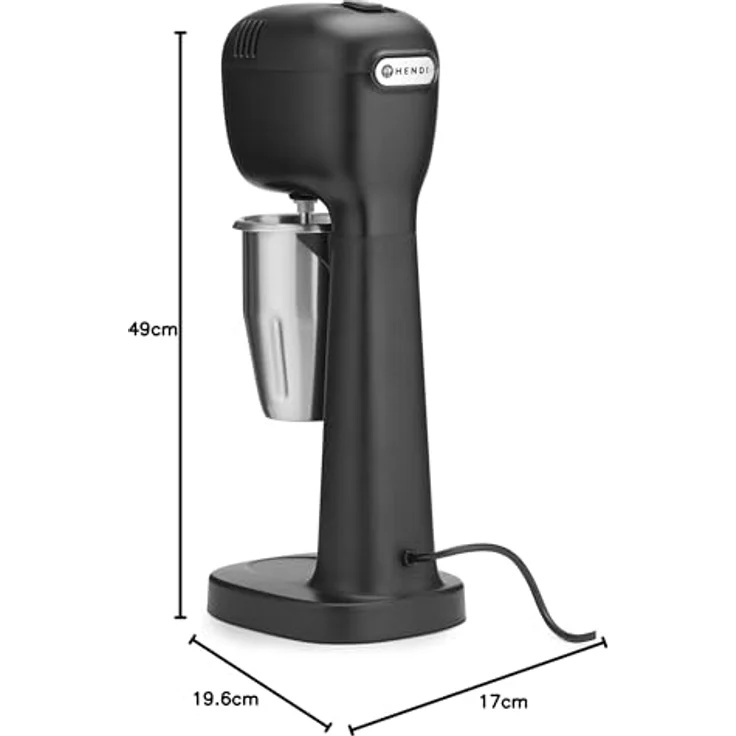 Hendi Milchshake-Mixer - Design by Bronwasser Standmixer, 400 Watt, Kunststoff, schwarz – Bild 11