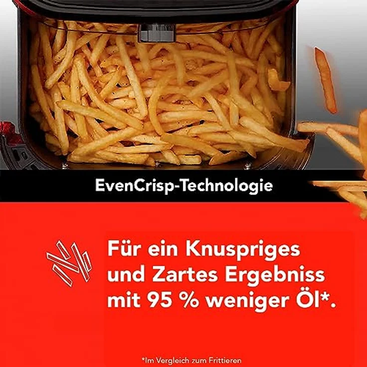 Instant Vortex IP 140-3093-01 6 Plus 6-in-1-Heißluftfritteuse 1700W, 5,7L - Heißluftfrittieren, Backen, Braten, Grillen, Dehydrator und Speisenwärmer, schwarz – Bild 4