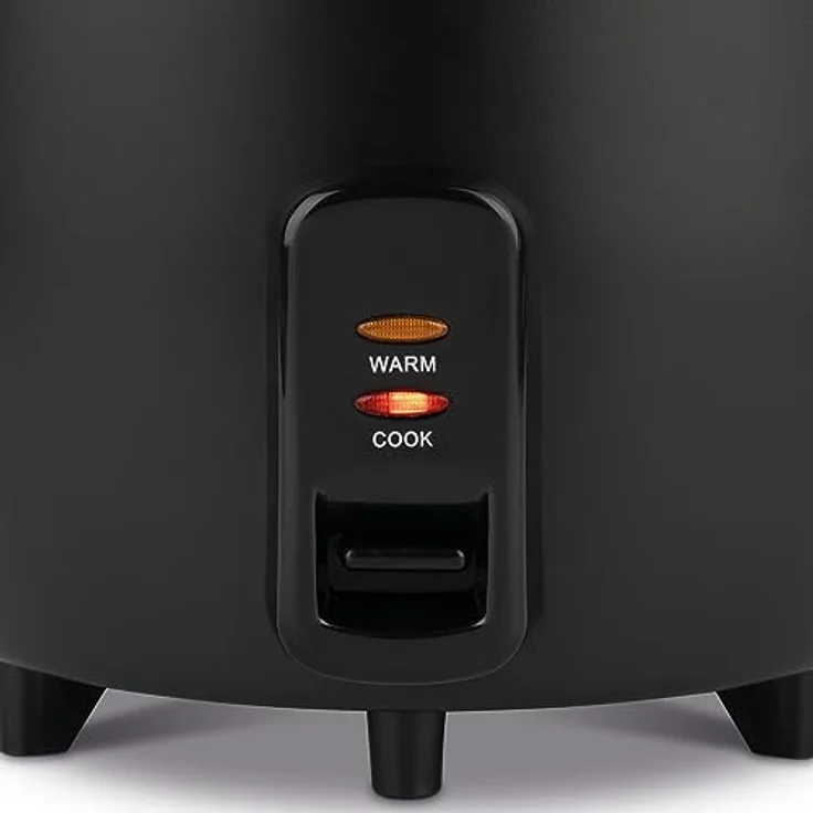 H.Koenig ORYZA4 Reiskocher 0,8L, Warmhaltefunktion, Abschaltautomatik, BPA-frei, Transparenter Deckel, 350W, Silber – Bild 4