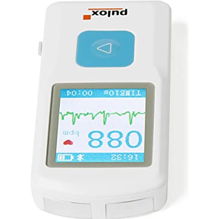 Pulox PM10 Mobiles EKG und Pulsoximeter, tragbares Gesundheitsgerät mit Bluetooth, EKG-Aufzeichnung und Herzfrequenzanalyse – Bild 5