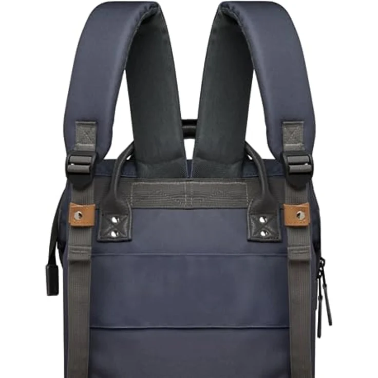 CABAIA Tagesrucksack Medium (3-tlg), Cityrucksack mit austauschbaren Vordertaschen, wasserabweisend, 25 L, schwarz – Bild 8