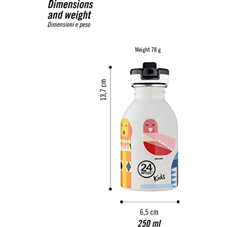 24BOTTLES Kids - Edelstahl Trinkflasche mit Strohhalm, 500 ml, 100 % auslaufsicher, BPA-frei, ultraleicht für Mädchen und Jungen – Bild 5