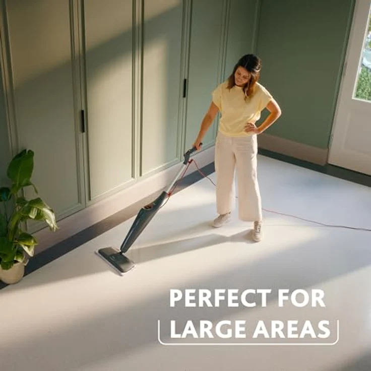 Vileda Steam Plus Pro XXL Dampfreiniger, hygienische Reinigung, 4 Dampfstufen, Sensitive Bezug für empfindliche Böden, Eco-Verpackung – Bild 5