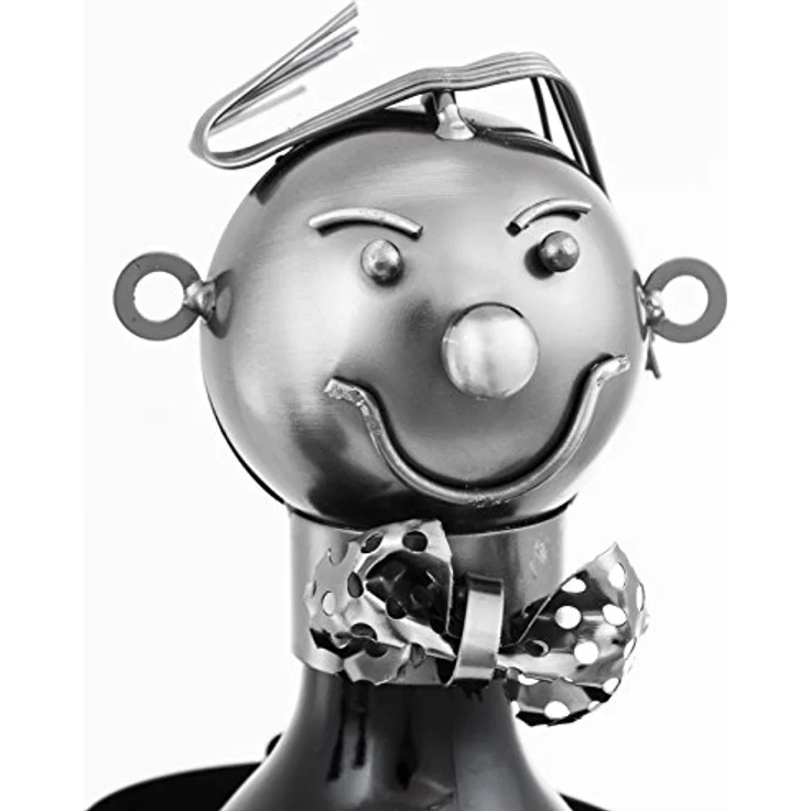 BRUBAKER Wein Flaschenhalter Barkeeper Metall Skulptur mit Geschenkkarte – Bild 5