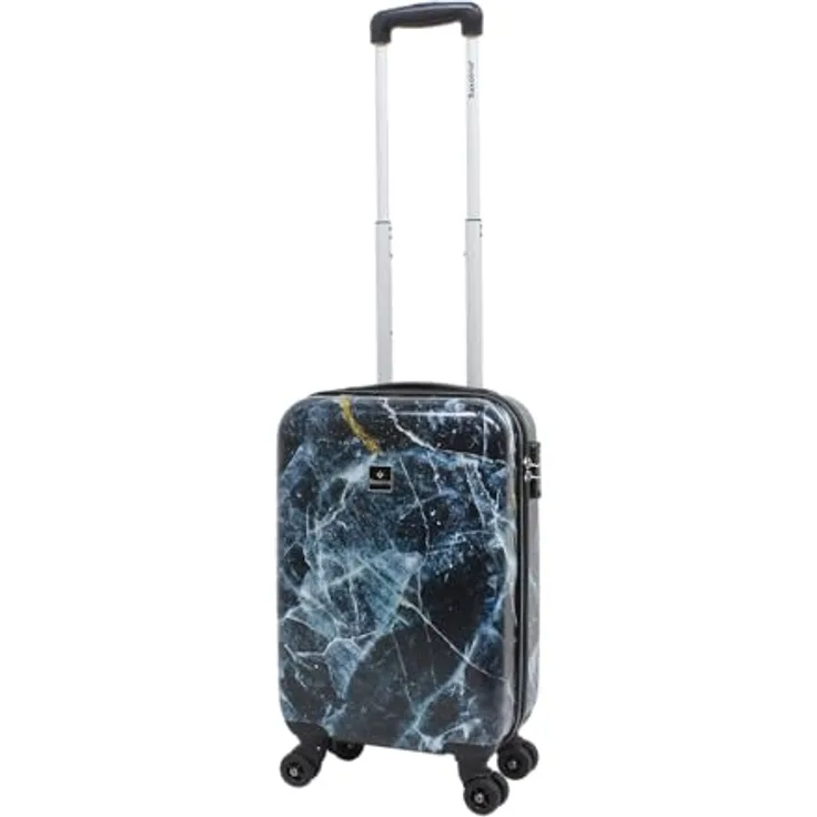 Saxoline harde handbagage met marmer Print S, 55cm, Assorted