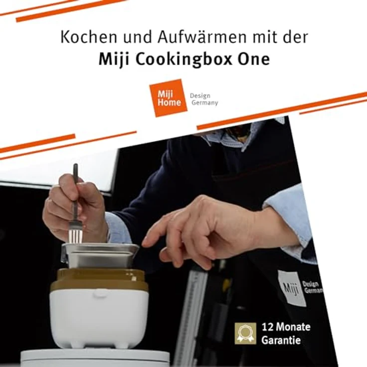 Miji Cookingbox One - Mobile elektronische Kochbox - das kleinste ''to go'' Kochgerät der Welt, Olive-White – Bild 5