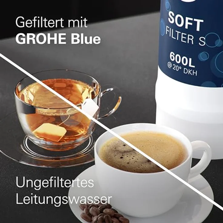 Grohe Blue Filter S-Size, Wasserfilter mit 600L Kapazität und 5-facher Filtration, blau – Bild 4