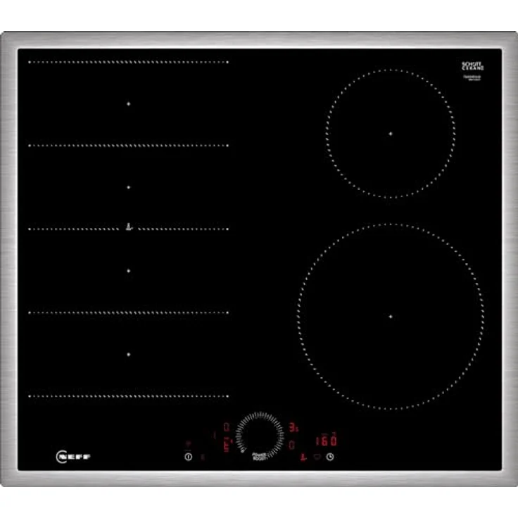Neff, T66SHE4L0, Autarkes Flex-Induktionskochfeld mit Twist Touch Steuerung, N70, Breite 60 cm, Schwarz mit Rahmen aufliegend, Home Connect – Bild 1