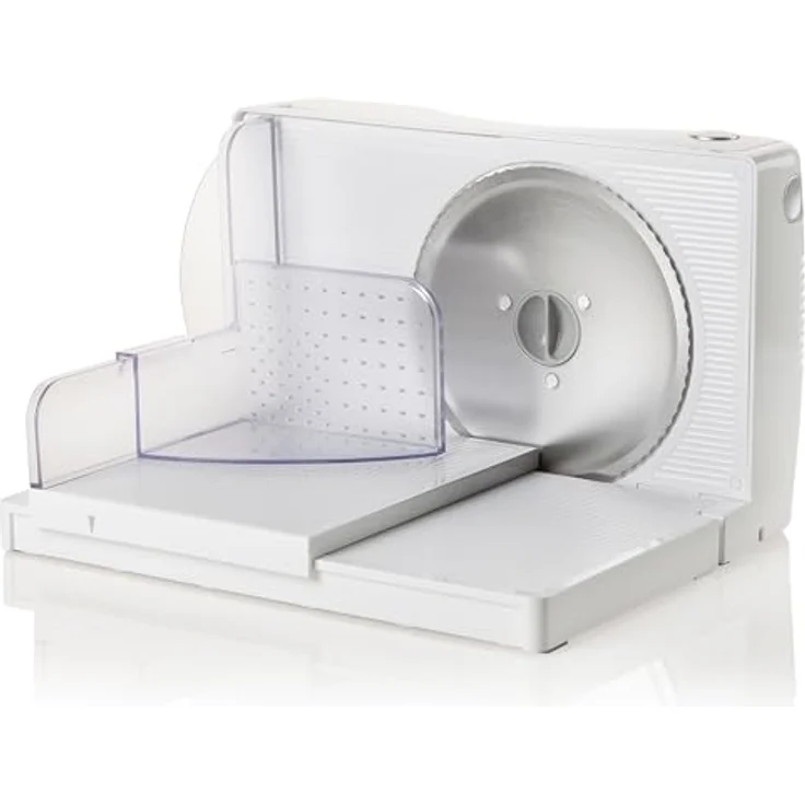 Domo Schneidemaschine 120W MS171, Messer mit Wellenschliff, Schnittstärke von 0 bis 15 mm – Bild 2
