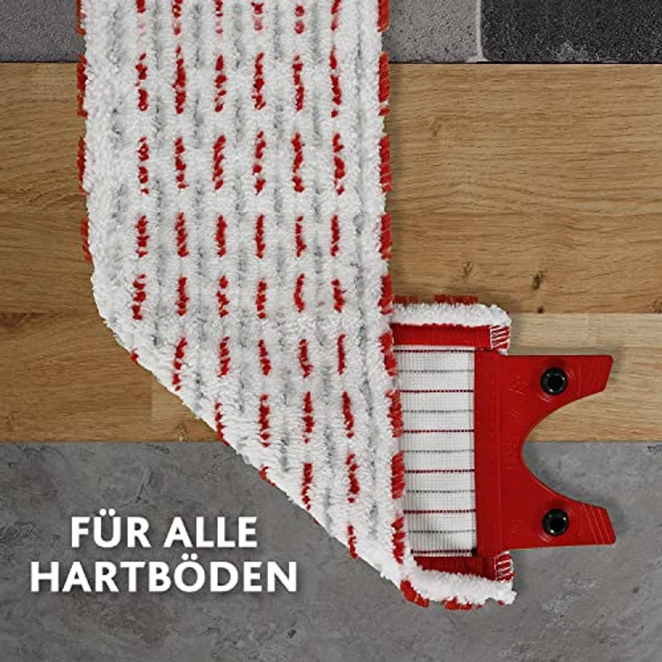 Vileda Ultra max Bodenwischer, Polyester, weiß-rot, 46 x 14,1 x 1,5 cm – Bild 5