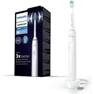 Bild für Philips Sonicare 3100 Series elektrische Zahnbürste mit Schalltechnologie, mit Drucksensor und Bürstenkopf-Wechselanzeige, weiß (Modell HX3671/13)