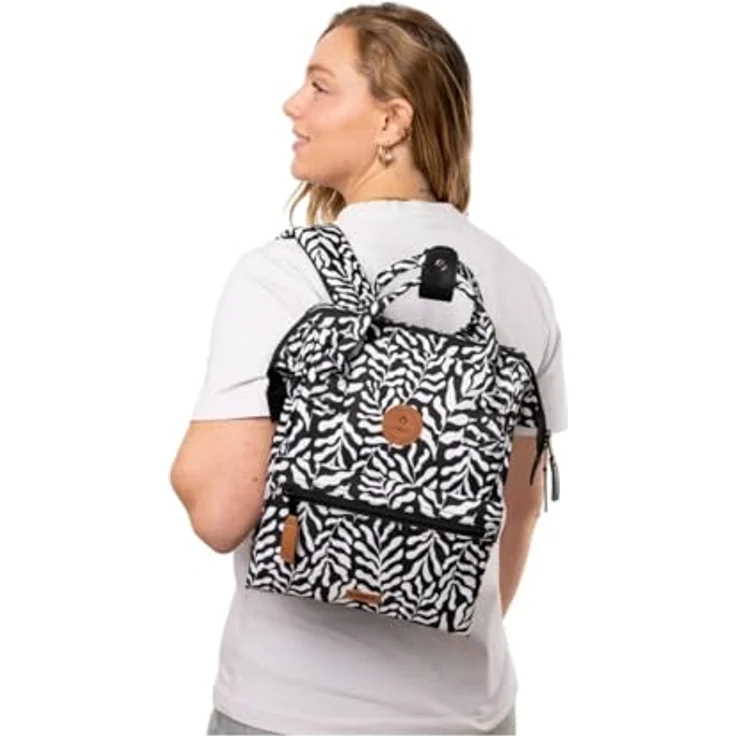 Cabaia Adventurer All Over Small City Rucksack, 32 cm, grau, 100% Nylon, kompakte Größe 23 cm x 13 cm – Bild 3
