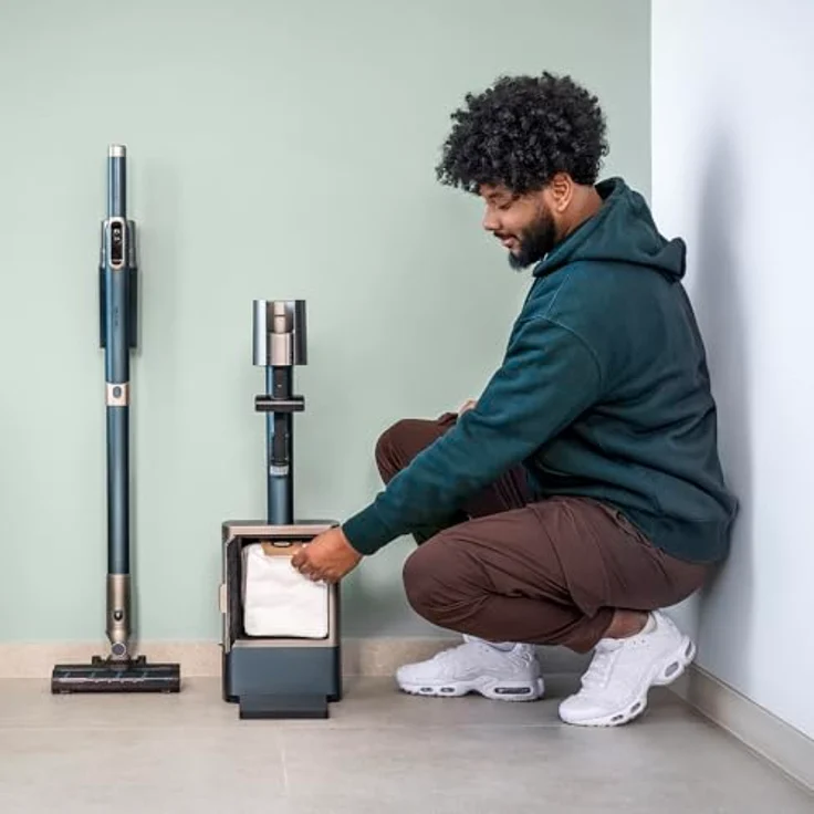 Cecotec Scoba 2100 Station, Kabelloser Staubsauger mit Selbstentleerungsstation, 210W Digitalmotor, 20kPa Saugdruck, 40 Minuten Laufzeit, Jalisco-Bürste, 2-in-1-Zubehör – Bild 5