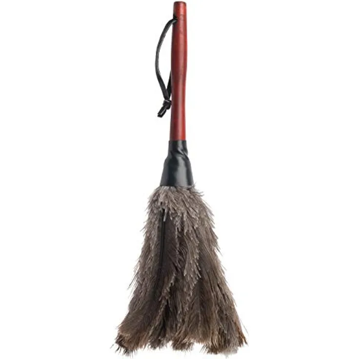Redecker Staubwedel mit Straußenfedern, Buchenholzgriff, 35 cm