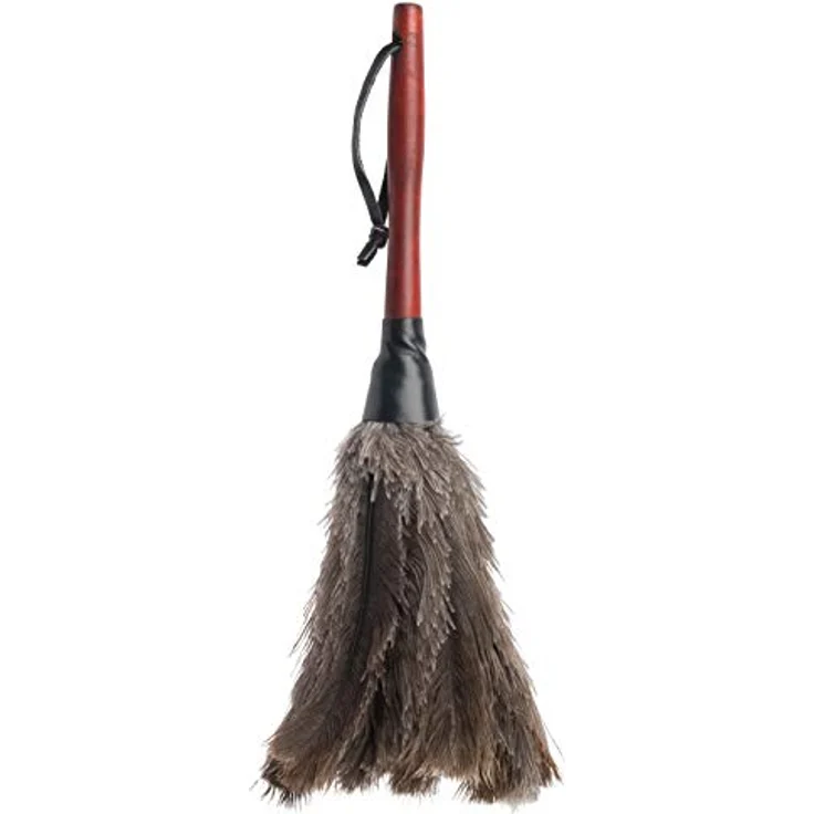 Redecker Staubwedel mit Straußenfedern, Buchenholzgriff, 35 cm – Bild 1
