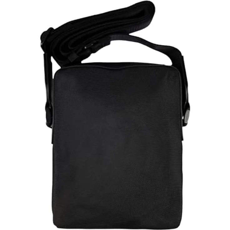 BOSS Umhängetasche Ray N NS Zip Crossbody, Reporterbag in Schwarz, recycelte Materialien, verstellbarer Schulterriemen – Bild 2