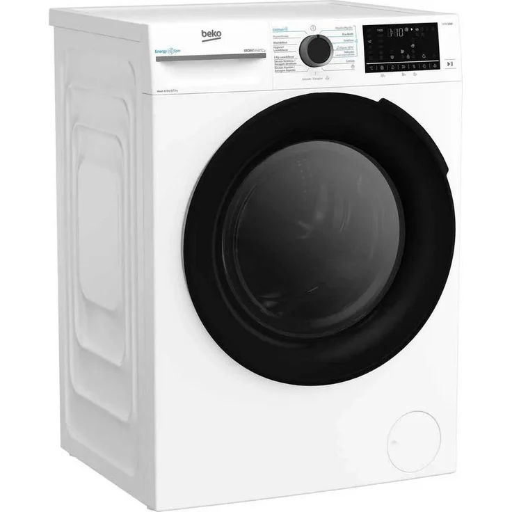 Beko BM5DFT48437WB, Frontlader-Waschtrockner, 8 kg Wasch- und 5 kg Trockenkapazität, Weiß, mit ProSmart Inverter-Motor und 15 Waschprogrammen