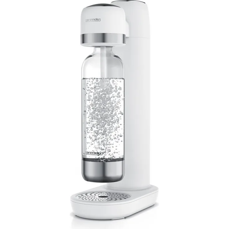 Arendo Wassersprudler Soda Streamer SODA MAKER, 1000 ml Flasche, kompatibel mit 60 l CO2-Zylindern, BPA-frei, individuell dosierbar, kompakt, inkl. PET-Flasche