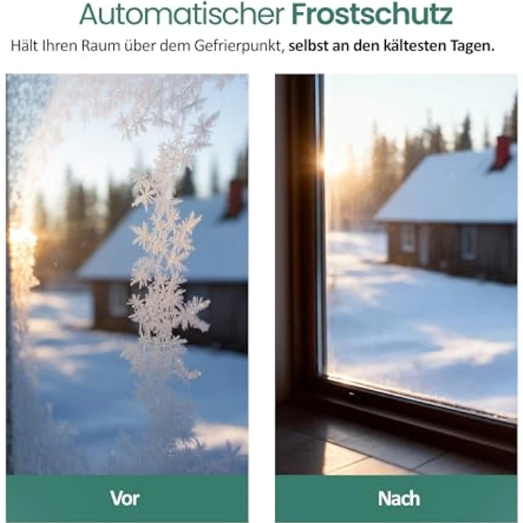 Emerio Frostwächter FG-117320, freistehender Frostschutz mit 500W, einstellbarem Thermostat, für 5 m², Weiß – Bild 5