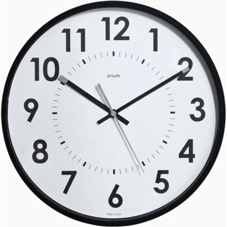 Orium by Cep Wanduhr, Lautlos mit Sweep-Uhrwerk, 30 cm, weißes Ziffernblatt