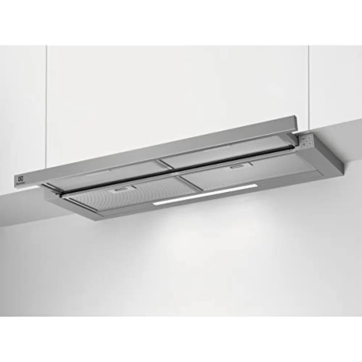 AEG Electrolux Flachschirm-Dunstabzugshaube LFP419X, 90cm, Abluft oder Umluft, mit LED-Beleuchtung und Standard-Fettfilter – Bild 1