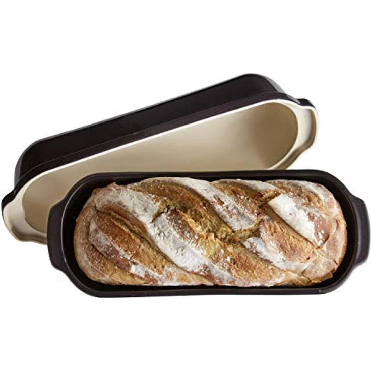 Emile Henry 795503 Italienisches Brot Bäcker, Keramik, Holzkohle – Bild 5