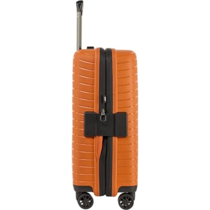 Stratic NOVIUM Hartschalenkoffer S, Trolley mit 4 Rollen, TSA-Zahlenschloss, erweiterbar, aus Polypropylen, Innenfutter aus recyceltem PET, Rosso Clay – Bild 3