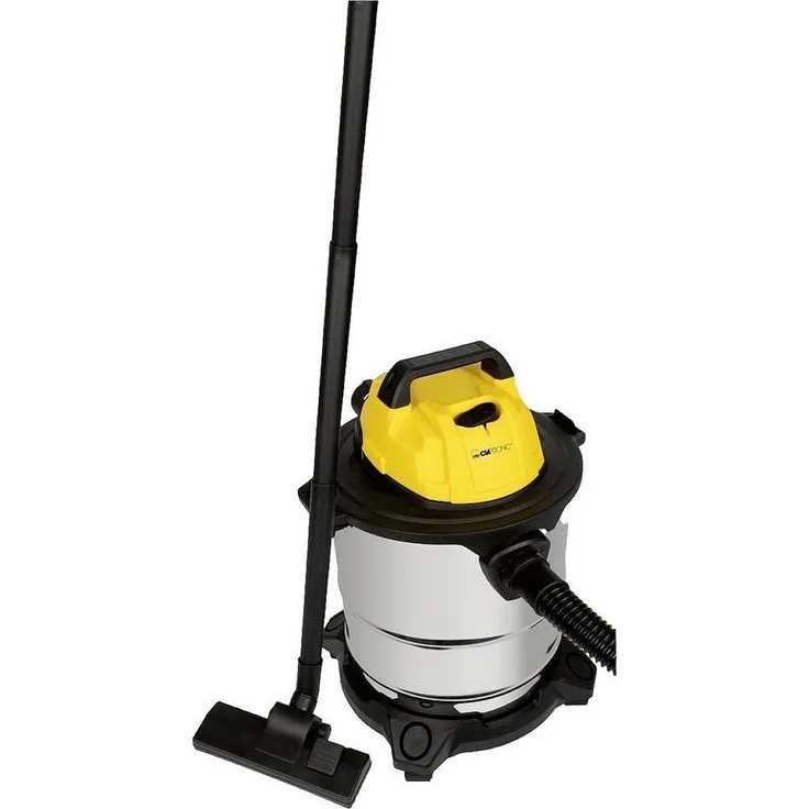 CLATRONIC Bodenstaubsauger Nass-/Trockensauger BS1313, 20 Liter Tankvolumen, Gebläsefunktion, Edelstahlgehäuse