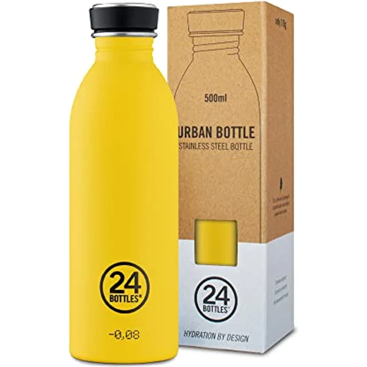 24Bottles Urban - 1L/500ml/250ml Wasserflasche, Trinkflasche mit 100% Dichtem Verschluss Öko BPA-freie Edelstahl-Trinkgflaschen [Nicht thermisch, Ultraleicht] – Bild 2