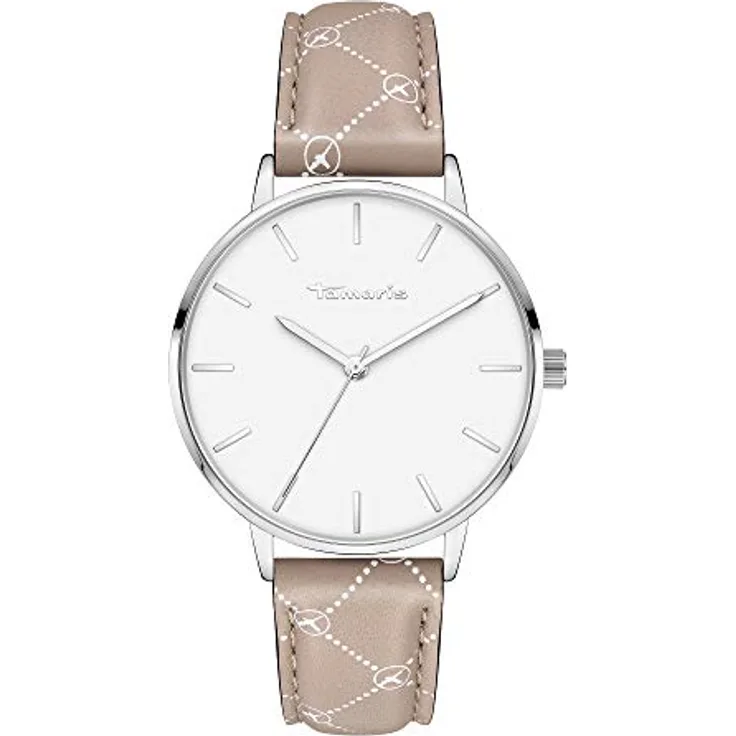 Tamaris TT-0020-LQ, Damen Analog Quarz Uhr mit Leder Armband, Ø 36 mm, kratzunempfindliches Mineralglas, wasserdicht bis 3 bar