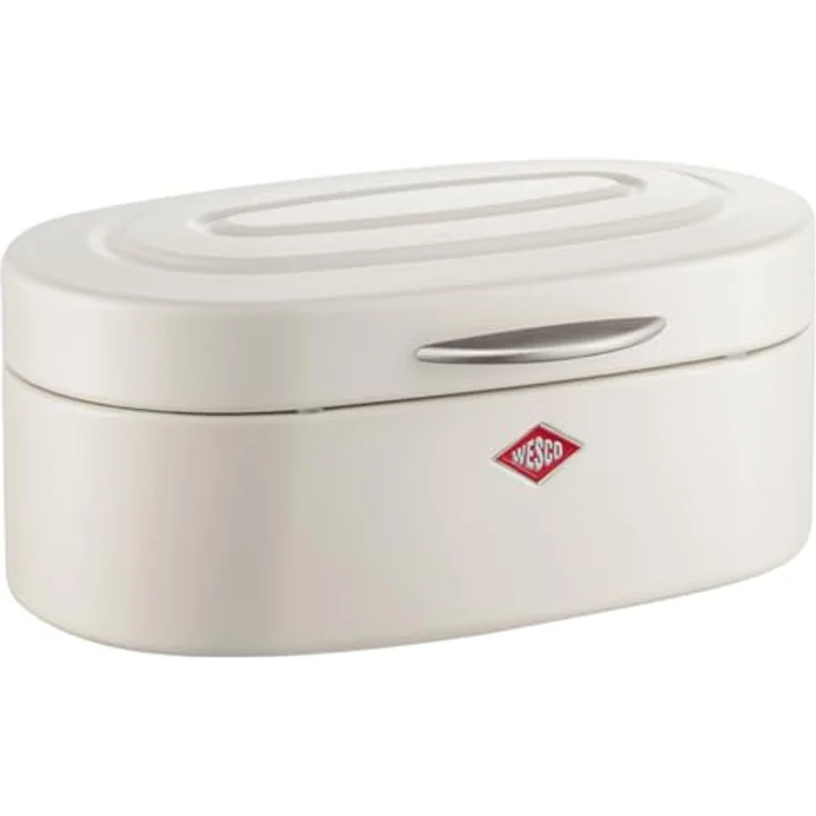 WESCO Single Elly Brotkasten, sand matt, pulverbeschichtetes Stahlblech, Lüftungslöcher und stabiler Handgriff – Bild 1