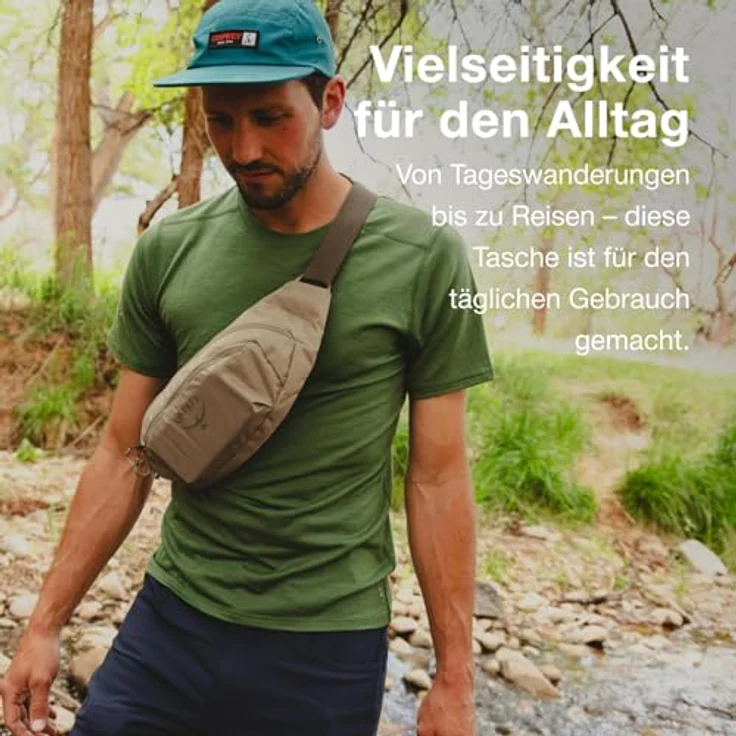 Osprey Daylite Waist Gürteltasche, praktische 45 cm fassende Hüfttasche aus 100% PET, rosa – Bild 5