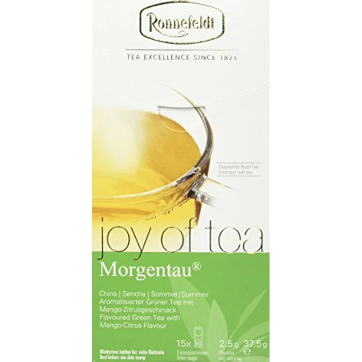 Joy of Tea Morgentau aromat. grüner Tee 15 Teebeutel 37,5g : 1er Packung – Bild 2