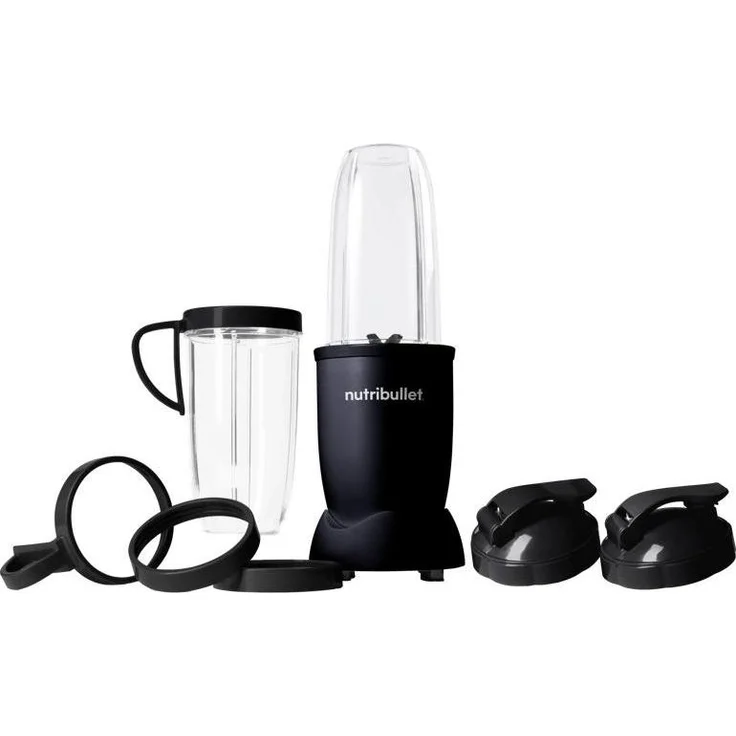 NutriBullet PRO Exclusive Zwart, Standmixer mit 900-Watt-Motor und Edelstahlklingen, Schwarz – Bild 1