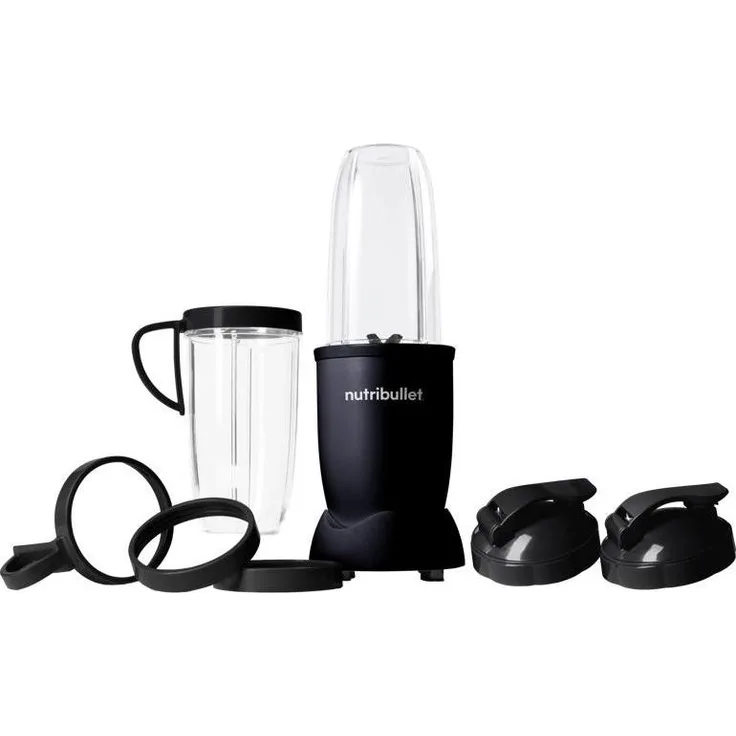 NutriBullet PRO Exclusive Zwart, Standmixer mit 900-Watt-Motor und Edelstahlklingen, Schwarz