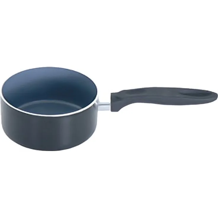 MSV Stielkasserolle mit Keramikbeschichtung Ø 14cm aus Aluminium in schwarz, 34x14x4 cm