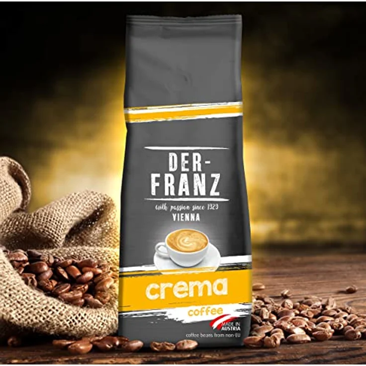 Der-Franz Espresso Crema-Kaffee UTZ, ganze Bohne, 3 x 500 g – Bild 4