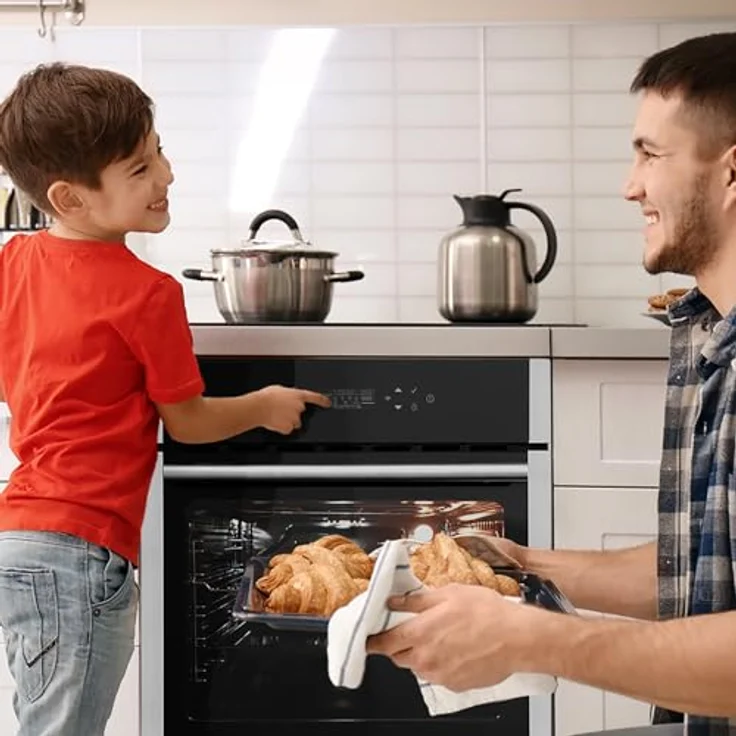 KKT KOLBE EB8313HC, Einbaubackofen 60 cm mit 70L, 2,8kW, Pizzafunktion, Teleskopauszug, Grill, Umluft, Heißluft, Automatik-Timer, Smart WiFi App und WLAN – Bild 4