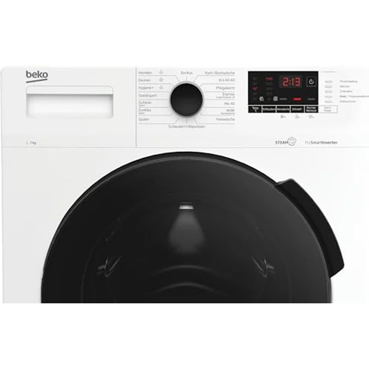 Beko WMC71464ST1 Waschvollautomat, Waschmaschine, 7kg, 1400 U/min, SteamCure Dampffunktion, allergikergeeignet, Express-Funktion, StainExpert, ProSmart Inverter Motor, nur 49 cm tief, Weiß – Bild 3