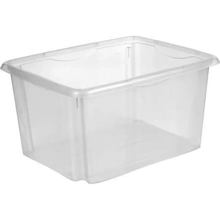 Centi Dreh Stapelbox 24 l, Transparente Plastikbox Aufbewahrungsbox - 22 x 42 x 34,5 cm