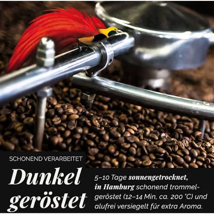 Mount Hagen Röstkaffee, ganze Bohne, FairTrade, 1 kg – Bild 5