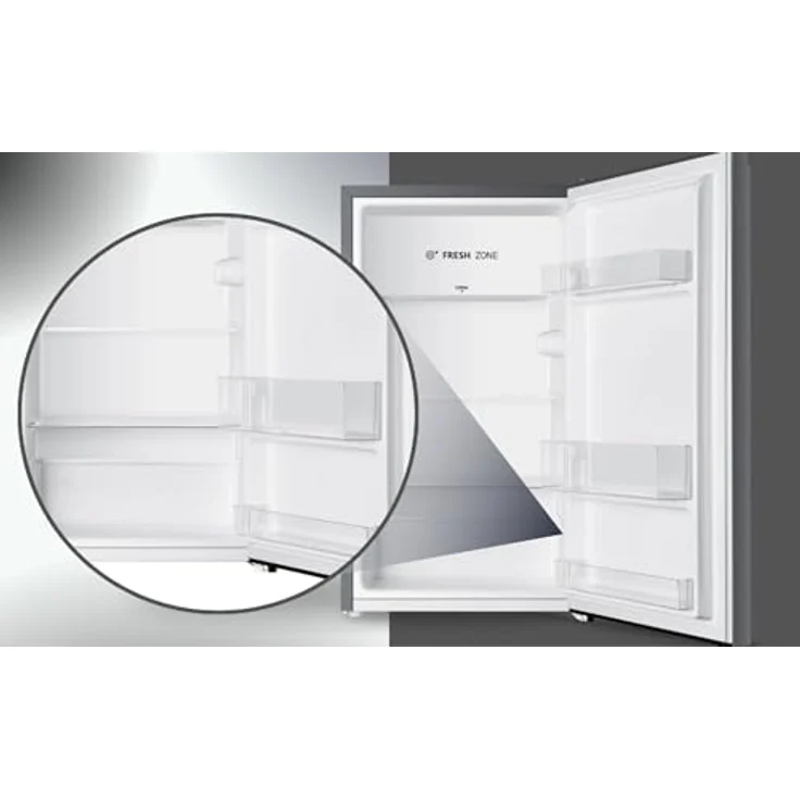 PKM KHKS93ESI Kühlschrank silber 94L Freistehend mit Kaltlagerfach 84 cm – Bild 7