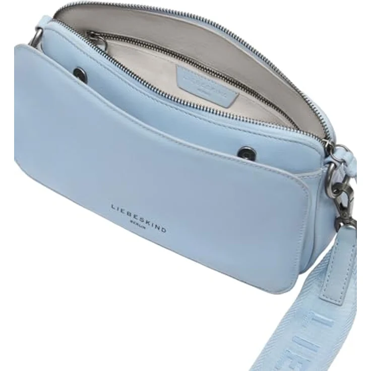 Liebeskind Clarice Umhängetasche M, 100% Leder, 27 cm x 8 cm x 15 cm, blau – Bild 3