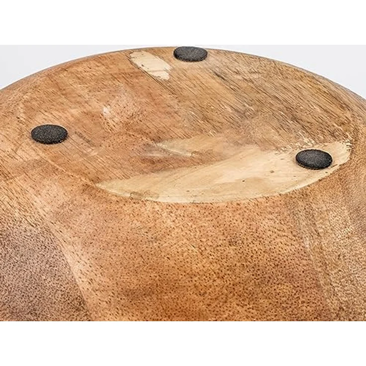 levandeo Schüssel 15cm Mango Holz Grau Perlmutt Emaille Salatschüssel Unikat rustikal modern – Bild 7