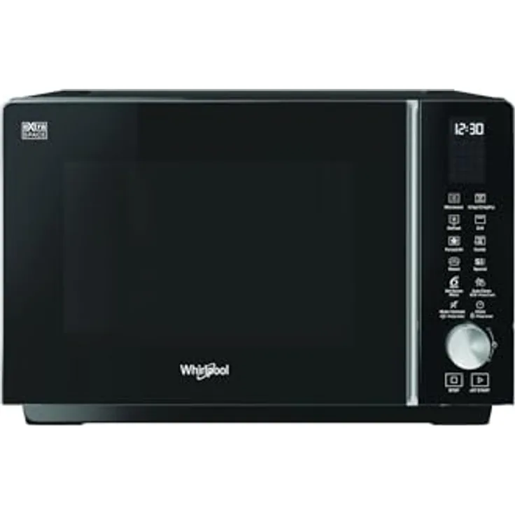 Whirlpool MWF 259 SB, Kombinierte Mikrowelle 25L mit Grill- und Heissluftfunktion in Schwarz
