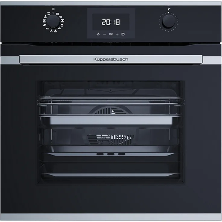 Küppersbusch K-series.3 Ökotherm®-Dampfbackofen BD6340.0S, 70 Liter, LED-Display, 12 Automatikfunktionen, Edelstahl