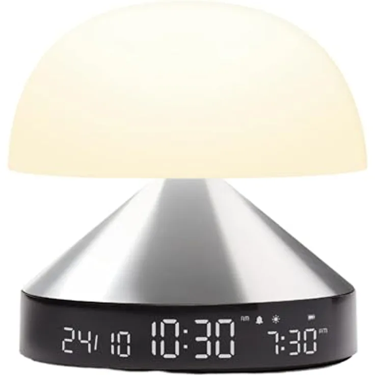 Lexon Mina Sunrise, Sonnenaufgang-Wecker mit LED-Lichttherapie, Touch-Steuerung und Schlummertaste