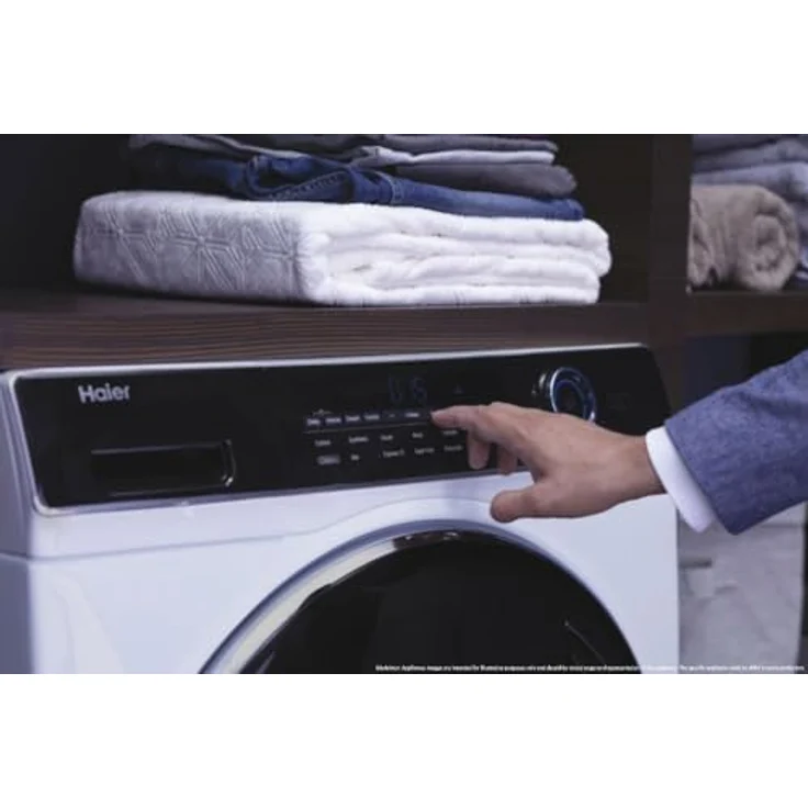 Haier HW150-BP14986EIT, Frontlader Waschmaschine mit 15 kg Kapazität, 1400 U/min, Energieeffizienzklasse A, Weiß – Bild 4