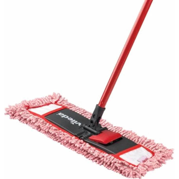 Vileda 3in1 Bodenpflege-Set, inkl. Teleskopstiel Bodenwischer, DuActiva Besen und Kehrgarnitur zur gründlichen Reinigung in Ecken und Kanten – Bild 2