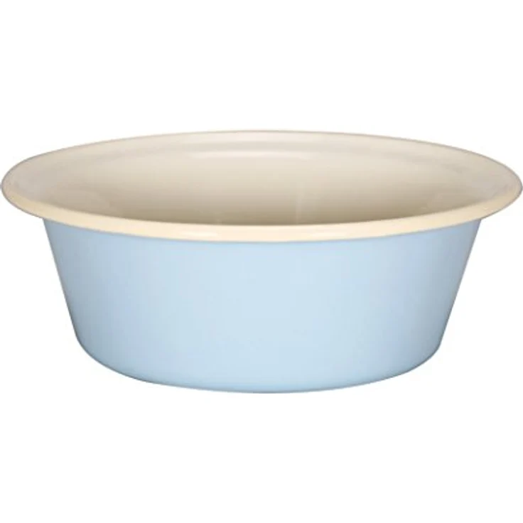 KRÜGER Karl Krüger Schüssel, Emaille, Pastell-Blau-Creme, 24cm, 2 Liter Fassungsvermögen – Bild 5